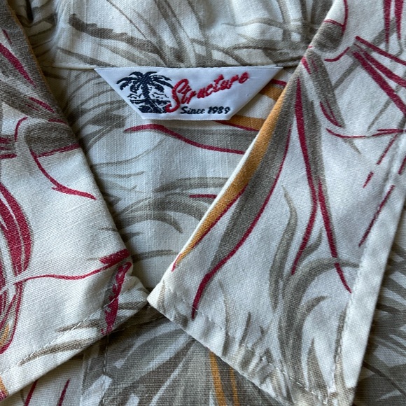 Structure Hawaiian short sleeve shirt Vintage - Picture 6 of 11
